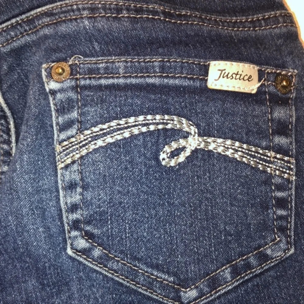 Justice pull on drawstring‎ jeans size 10R girls. K#7